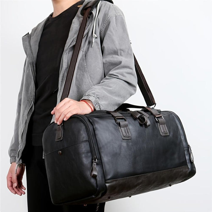 Leather Travel Tote Bag