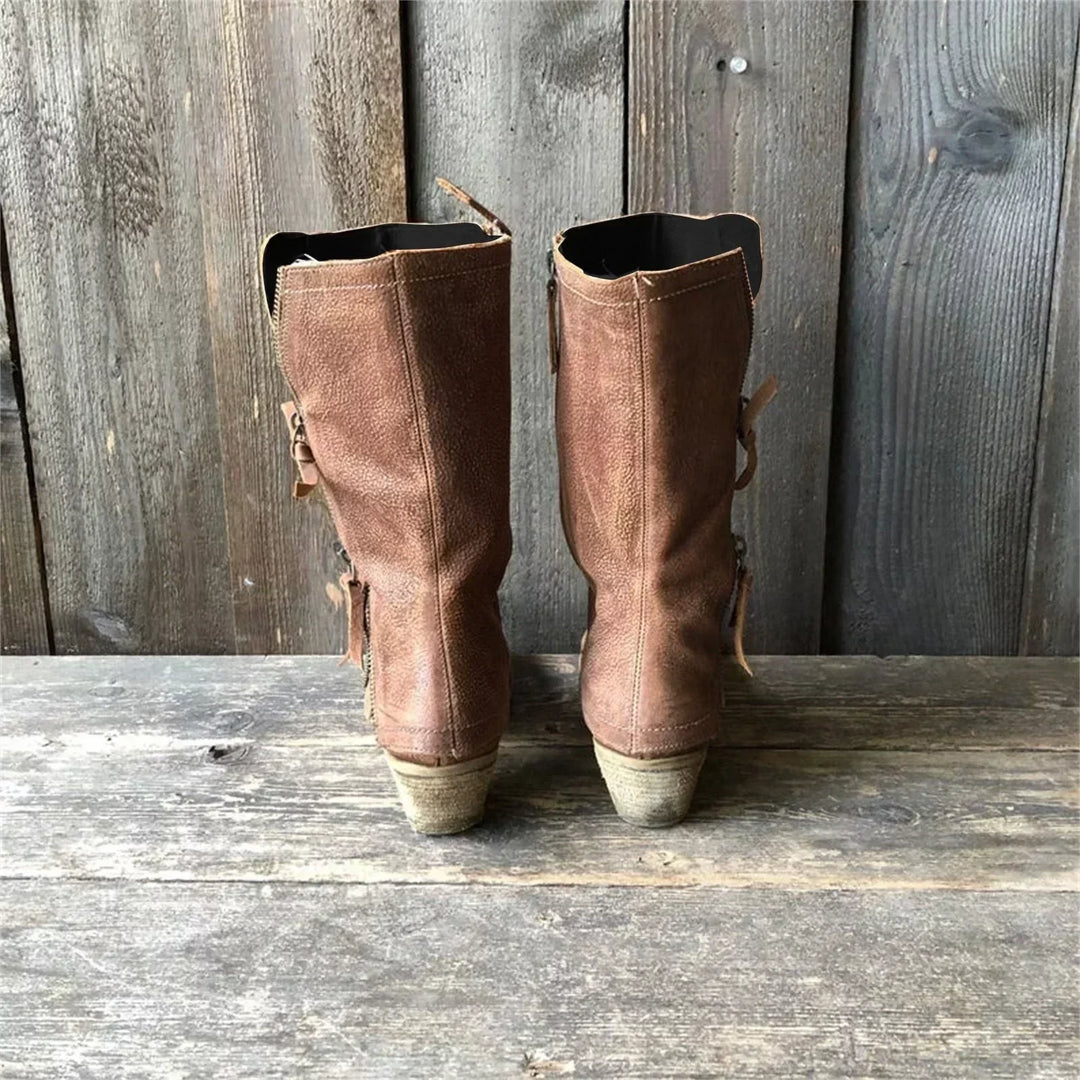 Anerisse - Women's winter boots in waterproof leather with a timeless style