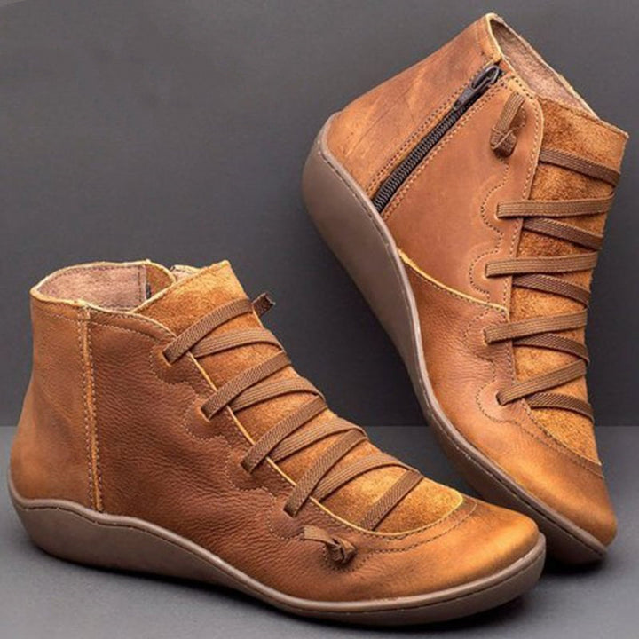 Rosalee - Comfortable leather boots with arch support