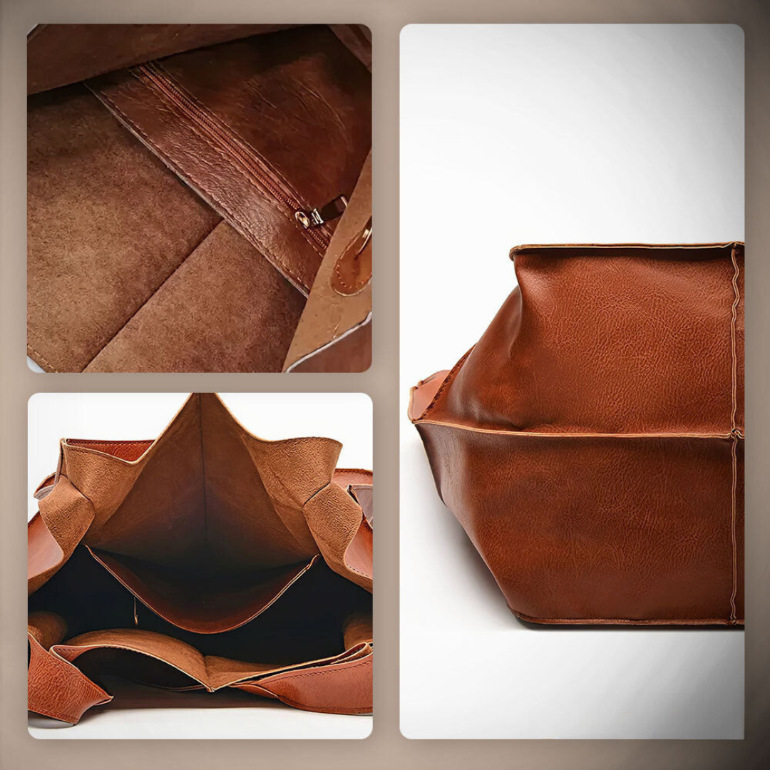 Vintage-Inspired Convertible Shoulder Bag