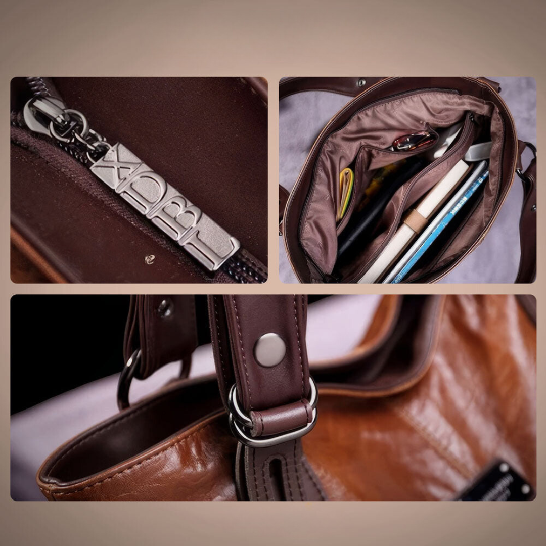 Full-Grain Leather Travel Bag