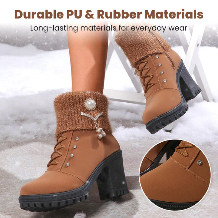 NORDICA™ | Thick Warm Chunky Heel Boots