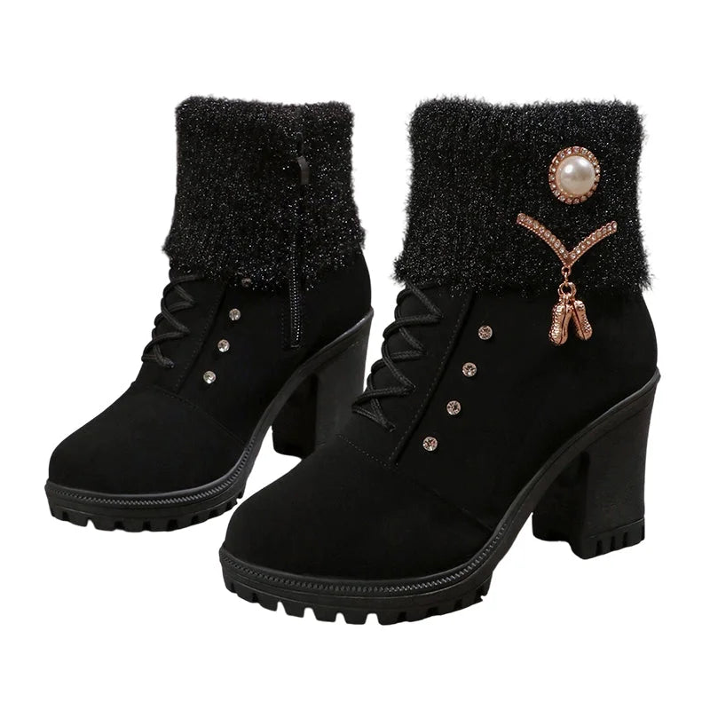 NORDICA™ | Thick Warm Chunky Heel Boots