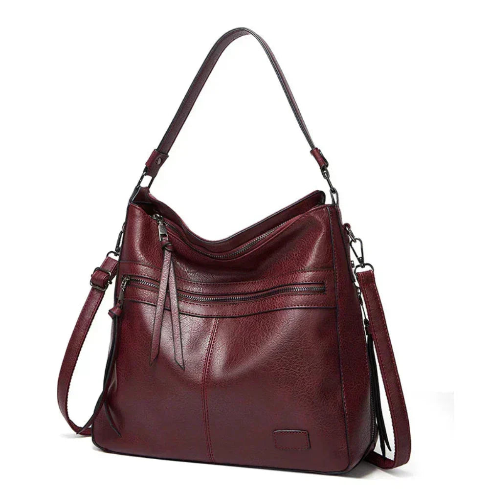 Leather Flap Shoulder Bag