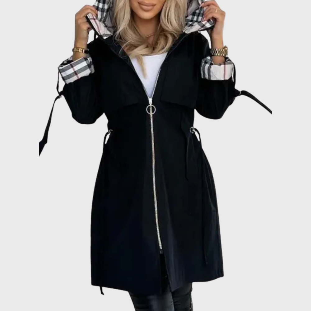 Levianna | Slimming All-Weather Hooded Coat