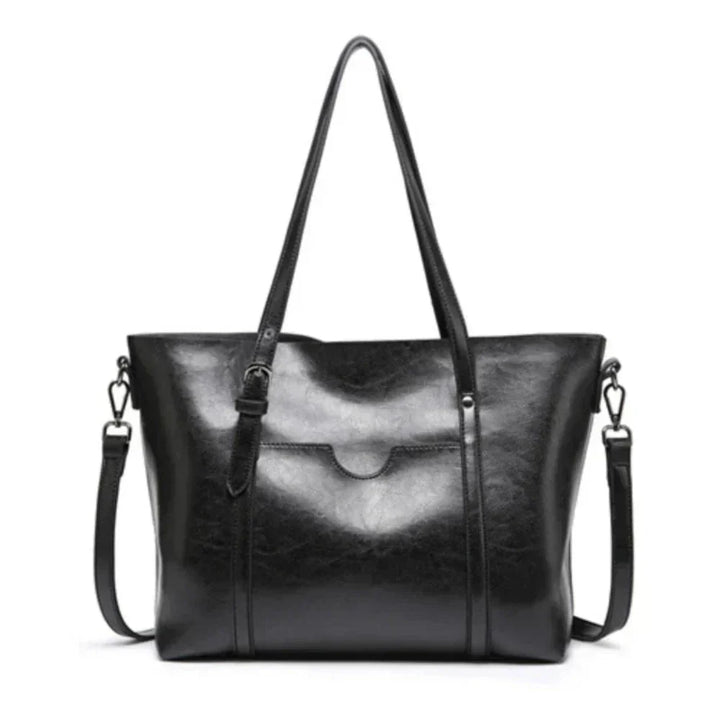Vegan Leather Convertible Tote Crossbody Bag