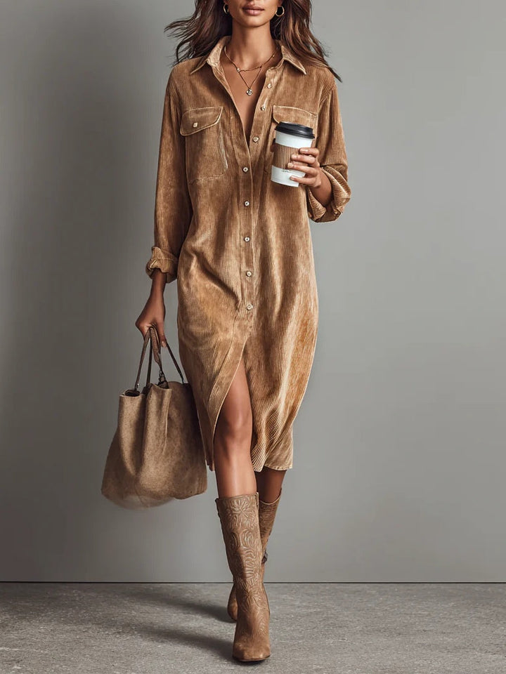 Aurovia | Chic Flared Hem Dress
