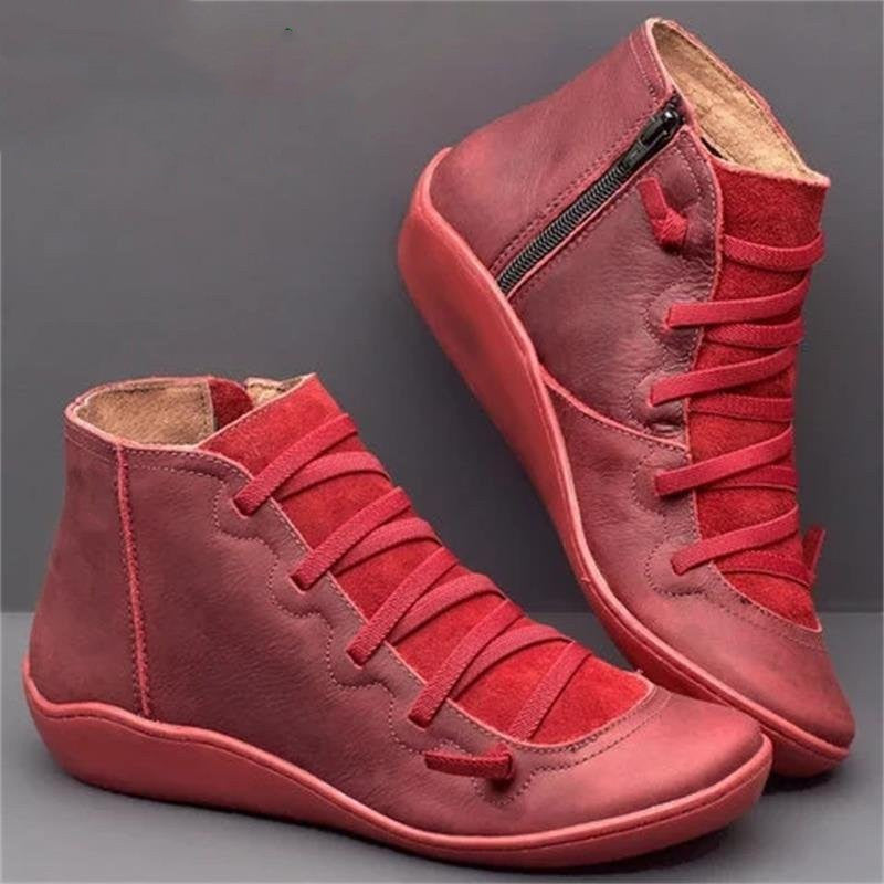 Rosalee - Comfortable leather boots with arch support