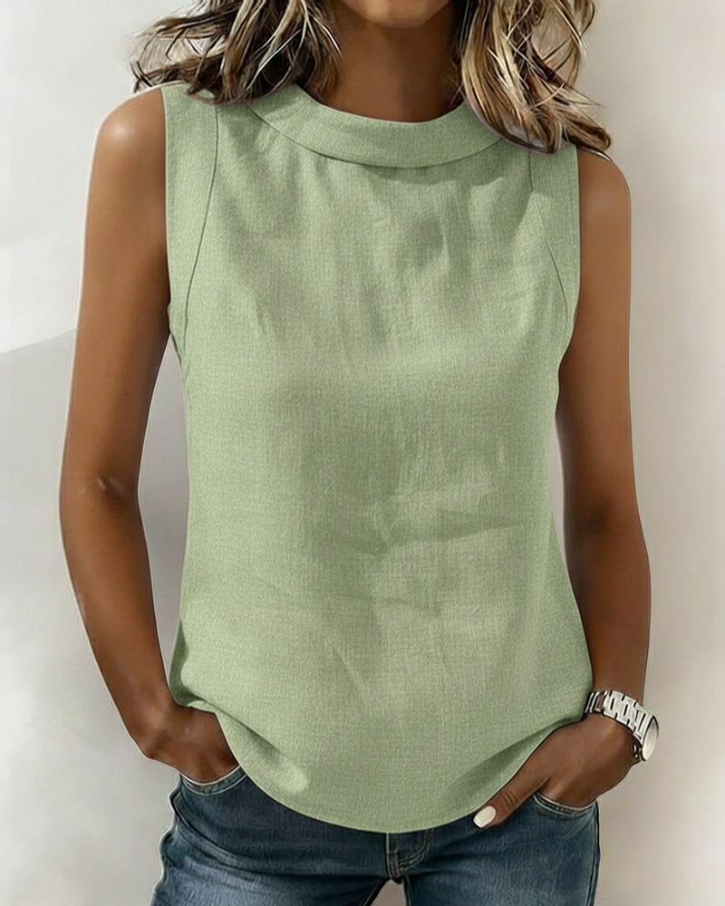 Sleeveless Elegant Blouse
