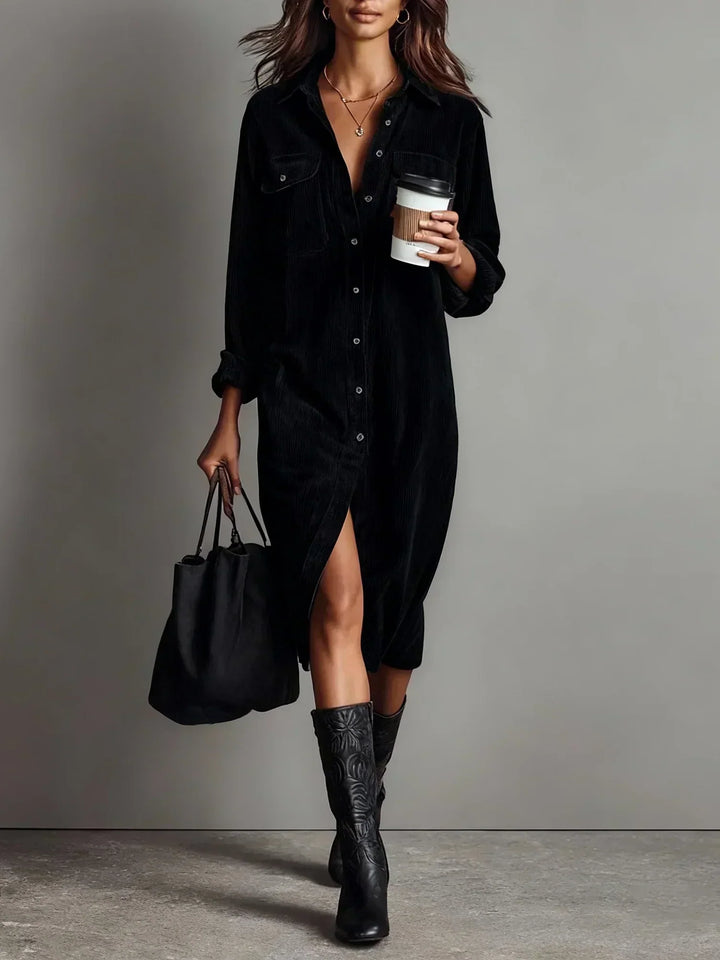 Aurovia | Chic Flared Hem Dress