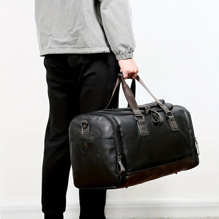 Leather Travel Tote Bag