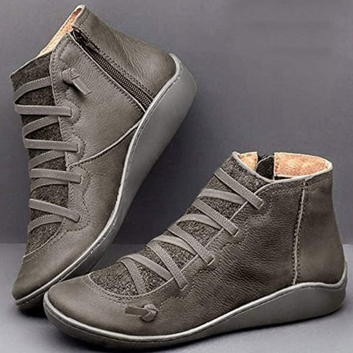 Rosalee - Comfortable leather boots with arch support