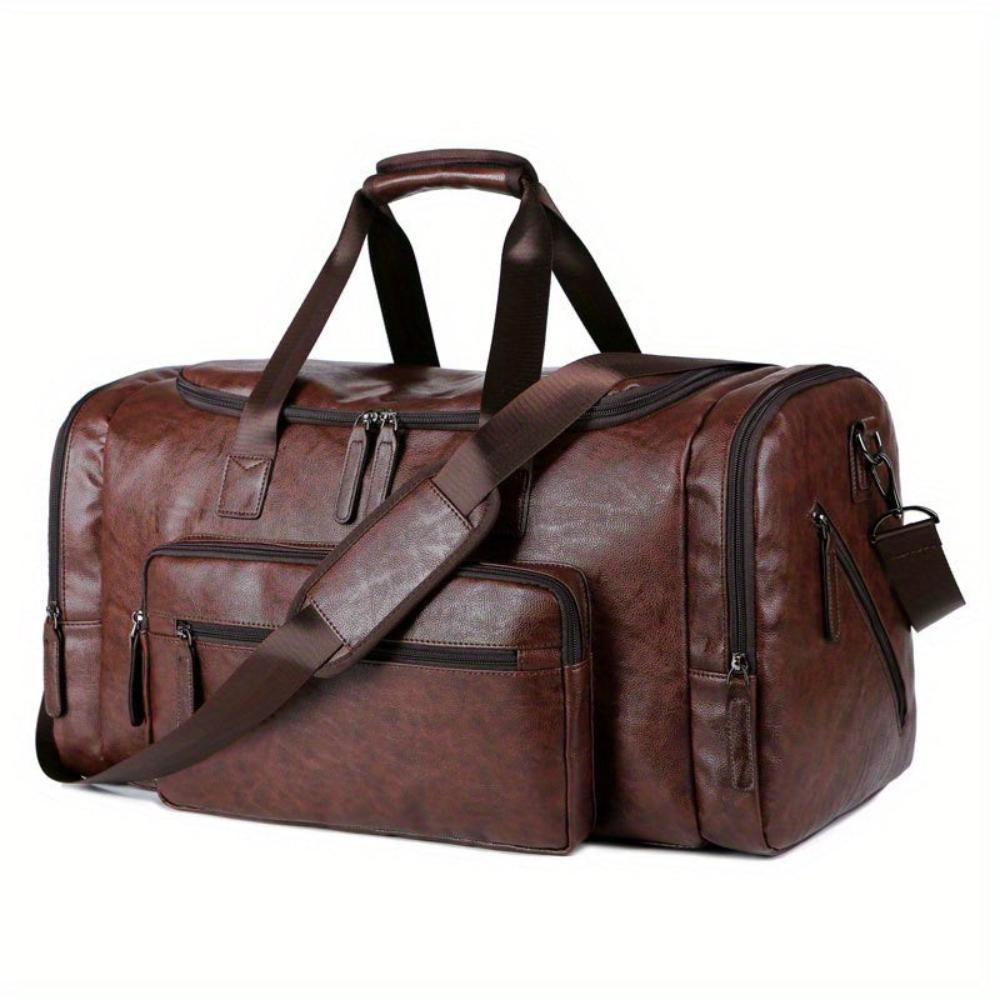 Leather Travel Tote Bag