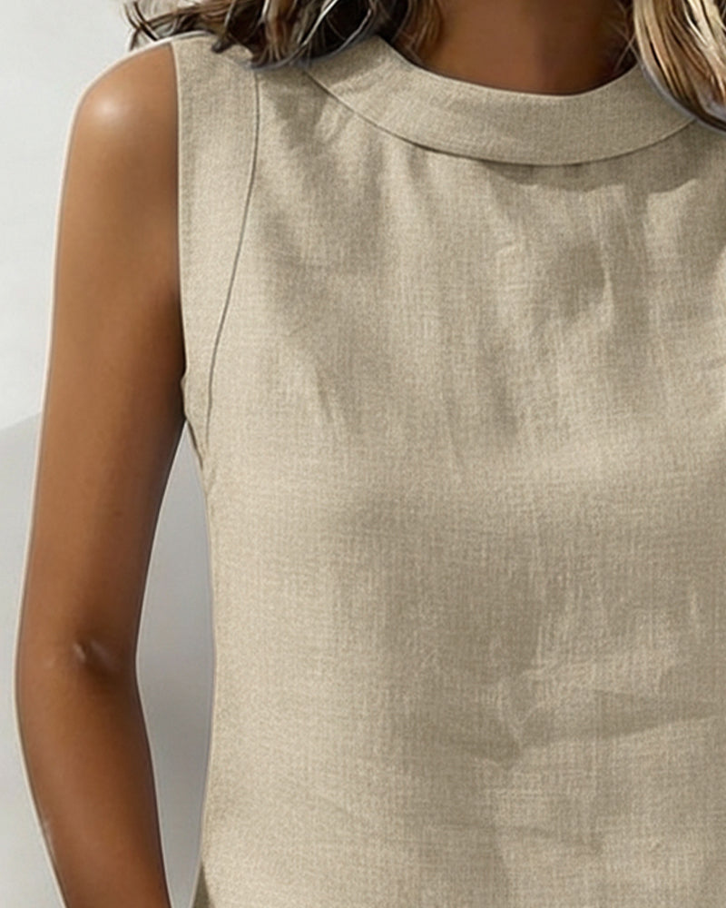 Sleeveless Elegant Blouse