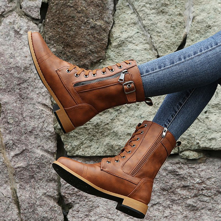Félice - Elegant Orthopedic Leather Boots